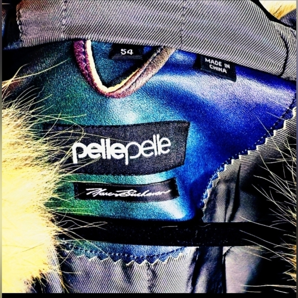 NewVintage Pelle Pelle Iridescent Genuine Coyote Fur Hood Limited Edition 1/40 - Picture 6 of 8
